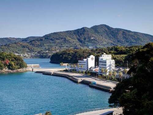 湯の児海と夕やけ(熊本県水俣市大迫1213)